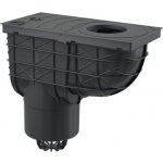 Alcadrain univerzální lapač střešních splavenin 300x155/125mm přímý černý AGV2 – Sleviste.cz