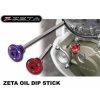 Těsnění motoru Zátka s měrkou (zátka oleje) - ZETA ZE89-3020 - Honda CRF250R / 04-09 + CRF250X / 04-19 + CRF450X / 05-16 - červená
