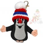 Moravská Ústředna přívěsek na klíče Krtek s karabinou modrá trikolóra kulich – Zboží Dáma