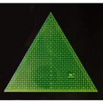 Patchworkové rastrové pravítko - fluorescenční varianta 1. trojúhelník 22 x 20 cm – Zboží Dáma