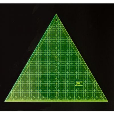 Patchworkové rastrové pravítko - fluorescenční varianta 1. trojúhelník 22 x 20 cm – Zboží Dáma