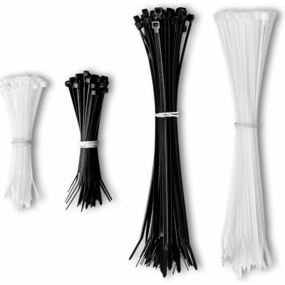 Connect IT ZipTie CFF-1010-BW Stahovací pásky na kabely celkem 100 a 200 mm černá bílá 200 ks – Sleviste.cz