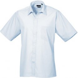 Premier Workwear pánská košile s krátkým rukávem PR202 light blue