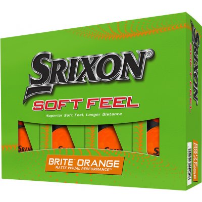 Srixon Soft Feel Brite 23 2-plášťový oranžový 3ks – Hledejceny.cz