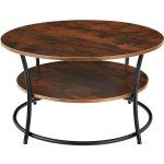 Tectake Cromford 80×46 cm Industrial tmavé dřevo – Sleviste.cz