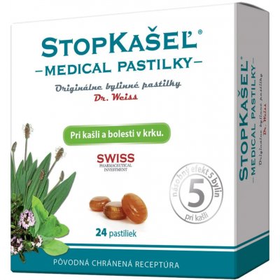 Dr. Weiss Stopkašel Medical 24 pastilek – Hledejceny.cz
