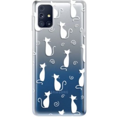 iSaprio Cat pattern 05 - white Samsung Galaxy M31s