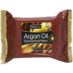 Beauty Formulas Arganový olej Kosmetické odličovací a čisticí ubrousky 30 kusů