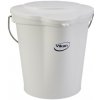 Úklidový kbelík Vikan Bílý plastový kbelík s víkem 12 l