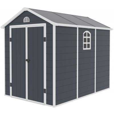 Rojaplast Domek zahradní Ave E, 208 x 190 x 226 cm šedý – Zboží Mobilmania