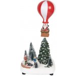 Hrací vánoční dekorace s LED světýlky Santa Claus - 17*13*15/18cm / 3xAA - Clayre & Eef – Hledejceny.cz