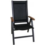 Polohovací křeslo ASS Comfort černá+stříbrná – Zboží Mobilmania