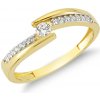 Prsteny Lillian Vassago Zlatý prsten se zirkony LLV75 GR006