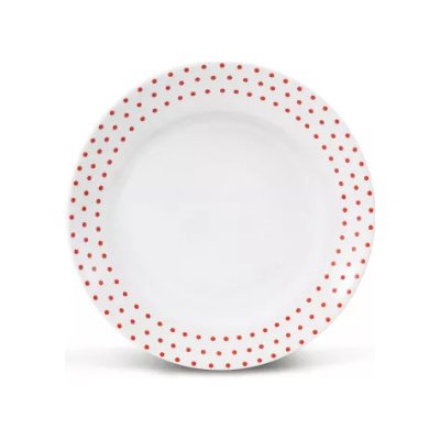 Leander BeFree Porcelánový talíř mělký 26 cm český porcelán červená