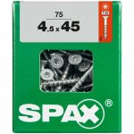 Spax Uni vrut zápust.hlava T-Star+ T20 4CUT část.závit Wirox 45 x 45 mm 75 ks – Hledejceny.cz
