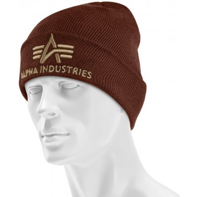 Čepice Alpha Industries 3D Beanie Powder Brown – Hledejceny.cz