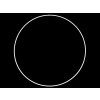 Vyšívací rámeček a kruh Kovový kruh na lapač snů Ø40 cm bílý