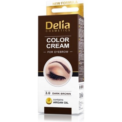 Delia Henna profesionální barva na obočí a řasy tmavě Brown 30 ml