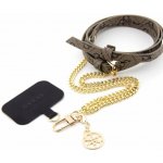 Pouzdro Guess Crossbody Popruh PU 4G Chain with Charm Silver/čierne – Zboží Živě