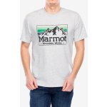 Tričko potiskem Marmot MMW Gradient Tee SS light grey heather – Zboží Mobilmania