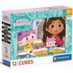 Dino Obrázkové kostky Gábinin kouzelný domek, 12 kostek – Zboží Živě