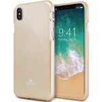 Pouzdro Mercury Jelly Case iPhone XS / X zlaté – Zboží Mobilmania