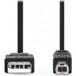 Nedis CCGL60100BK30 USB na USB-B 3m USB 2.0, zástrčka A - zástrčka B, 3m, černý – Sleviste.cz
