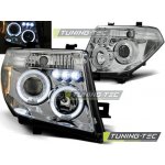 Tuning-Tec Přední čirá světla Nissan Navara III (2005 - 2010) - chromované - Angel Eyes – Hledejceny.cz