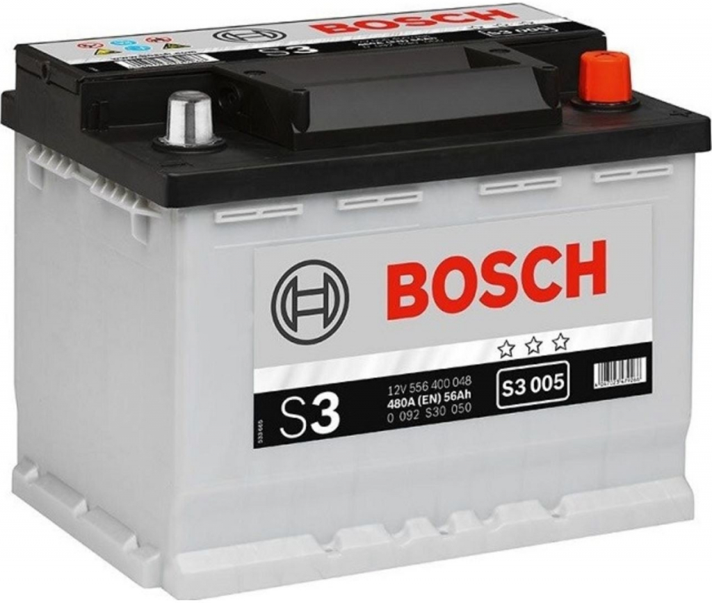 Bosch S3 12V 56Ah 480A 0 092 S30 050 od 1 616 Kč - Heureka.cz