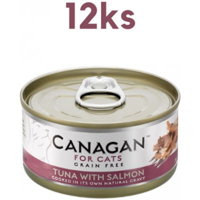 Canagan Cat Tuňák a Losos 12 x 75 g