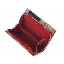 Nivasaža Dámská kožená peněženka N57 SNT MGR barevná-červená