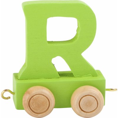 Small Foot Dřevěný vláček barevná abeceda písmeno R