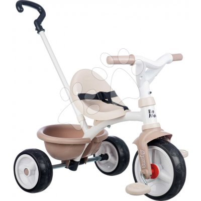 Smoby s volnoběhem Be Move Tricycle Beiges nastavitelnou 95 cm vodicí tyčí a tichými EVA kolečky béžová – Hledejceny.cz