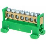 Eleman Nulovací a rozbočovací můstek (7 svorek) zelený – Hledejceny.cz
