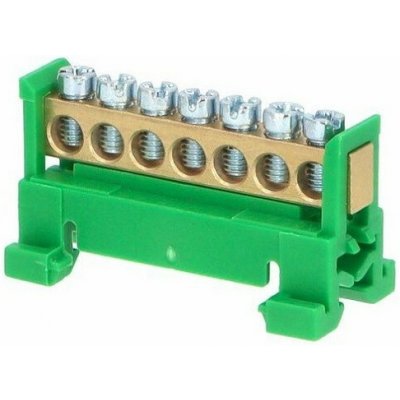 Eleman Nulovací a rozbočovací můstek (7 svorek) zelený – Hledejceny.cz