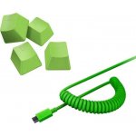 Razer PBT Keycap + Coiled Cable Upgrade Set zelené (US/UK) RC21-01490700-R3M1 – Zboží Živě