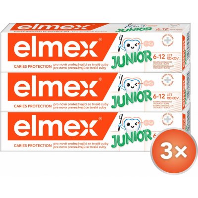 Elmex Junior 3 x 75 ml – Zboží Mobilmania