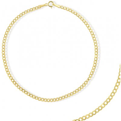 Lillian Vassago zlatý unisex náramek typu Pancer plný LLV31-GB028 Žlutá – Sleviste.cz