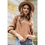 Luxusní třpytivý dámský svetr Moranis Merribel HNĚDÁ – Hledejceny.cz