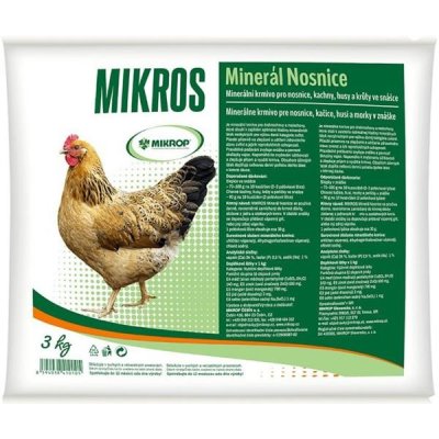 Mikros DN Minerální krmivo pro nosnice 3 kg – Zboží Mobilmania