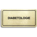 ACCEPT Piktogram DIABETOLOGIE - zlatá tabulka - černý tisk – Hledejceny.cz