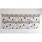 Jan peří kapsář za velkou postel šedo žluté trojúhelníky – Hledejceny.cz