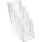 A-Z Reklama CZ plastový stojánek na letáky nad sebou stojací 4 x DL 1/3A4 – Zbozi.Blesk.cz