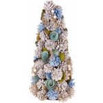 MagicHome Vianoce stromeček, zdobený, přírodní, modrý, 40 cm – Hledejceny.cz