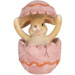 Dekorace králík v růžovém vejci 6*6*8 cm – Hledejceny.cz