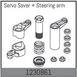 Absima 1230861 Servo Saver/Steering Arms