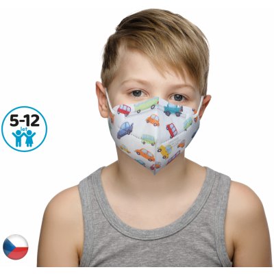 Dama Trade respirátor FFP2 vhodný pro děti Auta 10 ks – HobbyKompas.cz