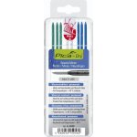 Pica tuhy náhradní kulaté pro tužku Dry na veškeré povrchy 2*bílá 3*modrá 3*zelená 4040 – Zboží Živě