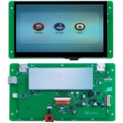 LCD 7" displej s přehráváním videa AVI，FLV，MOV，MP4 DWIN HMI DMG80480T070_41W