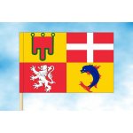 LIBEA, s.r.o. Auvergne-Rhône-Alpes vlajka Rozměr: 20×30 cm, Uchycení: Návlek na žerď – Hledejceny.cz